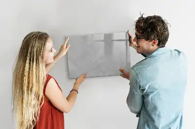 Magnetisch glazen schrijfbord voor notities en foto's met stenen muur print