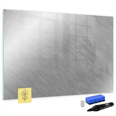 Beschrijfbaar glazen magneetbord met metalen wandmontage