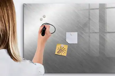 Beschrijfbaar glazen magneetbord met metalen wandmontage