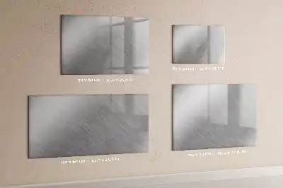 Beschrijfbaar glazen magneetbord met metalen wandmontage