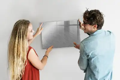 Beschrijfbaar glazen magneetbord met metalen wandmontage