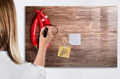 Magnetisch glazen memobord voor notities en foto's