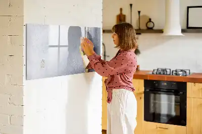 Magnetisch glazen schrijfbord voor notities en foto's taartvorm