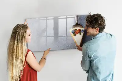 Magnetisch glazen schrijfbord voor notities en foto's taartvorm