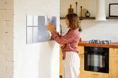 Magnetisch glazen schrijfbord voor notities en foto's taartvorm