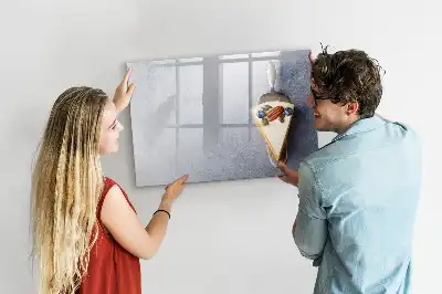 Magnetisch glazen schrijfbord voor notities en foto's taartvorm