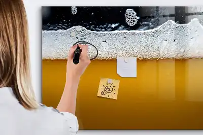 Glazen magneetbord met design beschrijfbaar