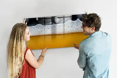Glazen magneetbord met design beschrijfbaar