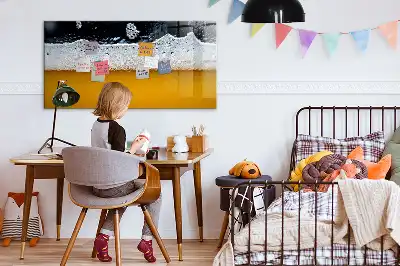 Glazen magneetbord met design beschrijfbaar