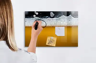 Glazen magneetbord met design beschrijfbaar