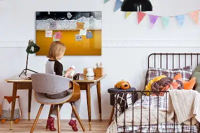 Glazen magneetbord met design beschrijfbaar