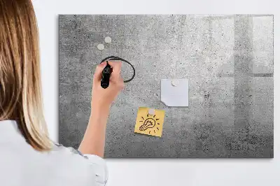 Magnetisch glazen schrijfbord voor notities en foto's geschikt voor een ruwe muur