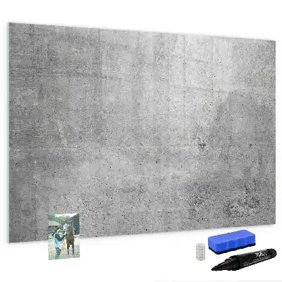 Magnetisch glazen schrijfbord voor notities en foto's geschikt voor een ruwe muur