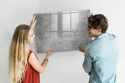 Magnetisch glazen schrijfbord voor notities en foto's geschikt voor een ruwe muur