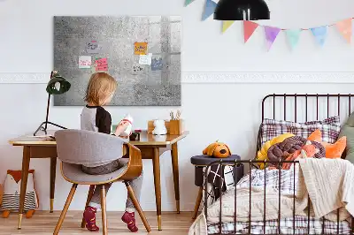Magnetisch glazen schrijfbord voor notities en foto's geschikt voor een ruwe muur