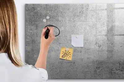 Magnetisch glazen schrijfbord voor notities en foto's geschikt voor een ruwe muur
