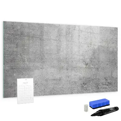 Magnetisch glazen schrijfbord voor notities en foto's geschikt voor een ruwe muur