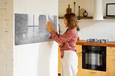 Magnetisch glazen schrijfbord voor notities en foto's geschikt voor een ruwe muur