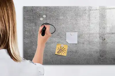 Magnetisch glazen schrijfbord voor notities en foto's geschikt voor een ruwe muur