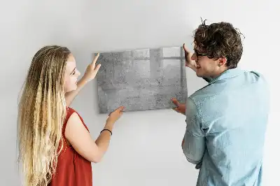 Magnetisch glazen schrijfbord voor notities en foto's geschikt voor een ruwe muur