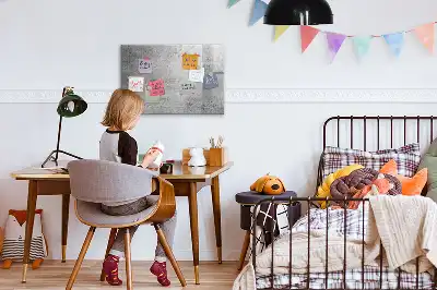 Magnetisch glazen schrijfbord voor notities en foto's geschikt voor een ruwe muur