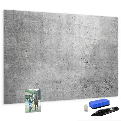 Magnetisch glazen schrijfbord voor notities en foto's geschikt voor een ruwe muur