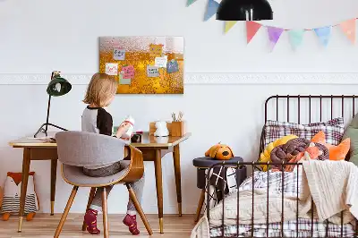 Beschrijfbaar magneetbord van glas met bier design