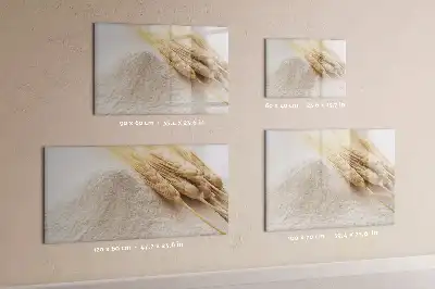 Magnetisch glazen schrijfbord voor notities en foto's uitvoering Bloem