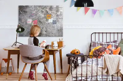 Beschrijfbaar glazen magneetbord met marmerpatroon