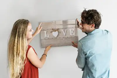 Magnetisch glazen schrijfbord met liefdestekst