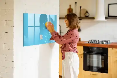 Beschrijfbaar glazen magneetbord met design van een gloeilamp