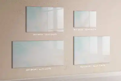 Beschrijfbaar glazen magneetbord met aquarel marmer design