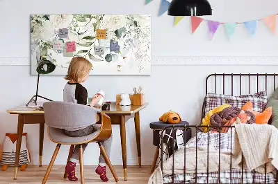 Magnetisch glazen schrijfbord met natuurthema voor notities en foto's