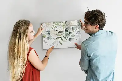Magnetisch glazen schrijfbord met natuurthema voor notities en foto's