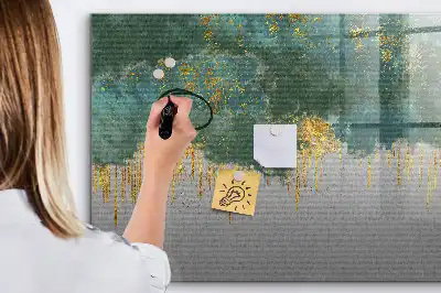 Magnetisch glazen schrijfbord voor notities en foto's met decoratief patroon