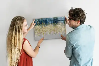 Beschrijfbaar glazen magneetbord met decoratief patroon