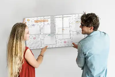 Glazen weekplanner beschrijfbaar magneetbord met design