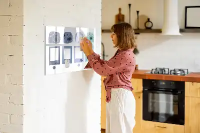 Magnetisch glazen schrijfbord voor notities en foto's polaroid frames