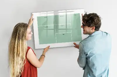 Magnetisch glazen schrijfbord bureau organizer voor notities en foto's