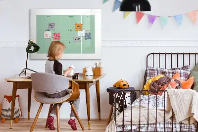 Magnetisch glazen schrijfbord bureau organizer voor notities en foto's