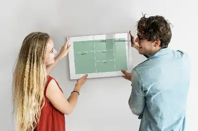 Magnetisch glazen schrijfbord bureau organizer voor notities en foto's