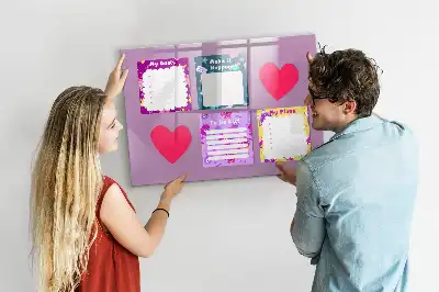 Magnetisch glazen schrijfbord met griezelig notitiethema