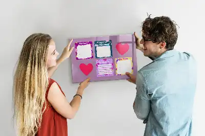 Magnetisch glazen schrijfbord met griezelig notitiethema