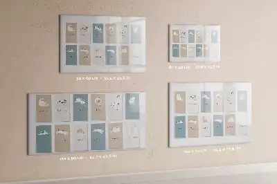 Kattenkalender magnetisch glazen schrijfbord voor notities en foto's