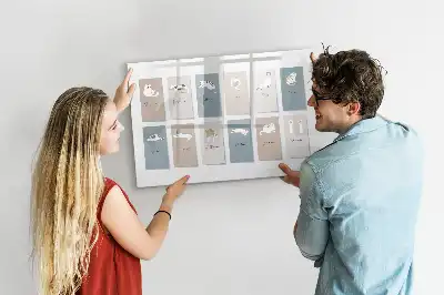 Kattenkalender magnetisch glazen schrijfbord voor notities en foto's