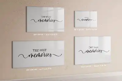 Magnetisch glazen memobord voor notities en foto's
