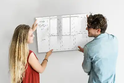 Glazen weekplanner beschrijfbaar magneetbord met design