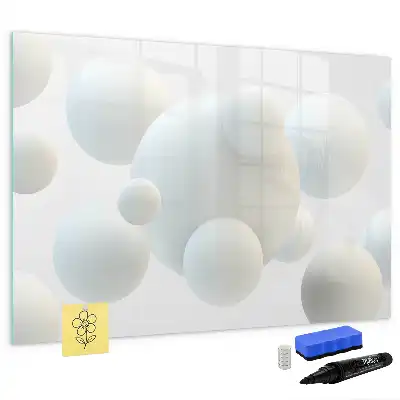 Magnetisch glazen schrijfbord met abstracte sfeeropdruk