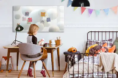 Magnetisch glazen schrijfbord met abstracte sfeeropdruk