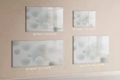 Magnetisch glazen schrijfbord met abstracte sfeeropdruk